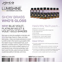 Joico LumiShine Demi Violet Fact Sheet