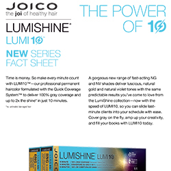 Joico LumiShine Lumi10 Fact Sheet