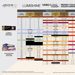 Redken to Joico Conversion Chart