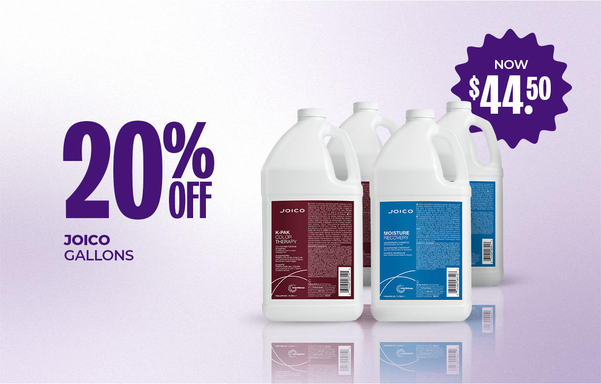 (19) JULY/AUG 20% Off Joico Gallons