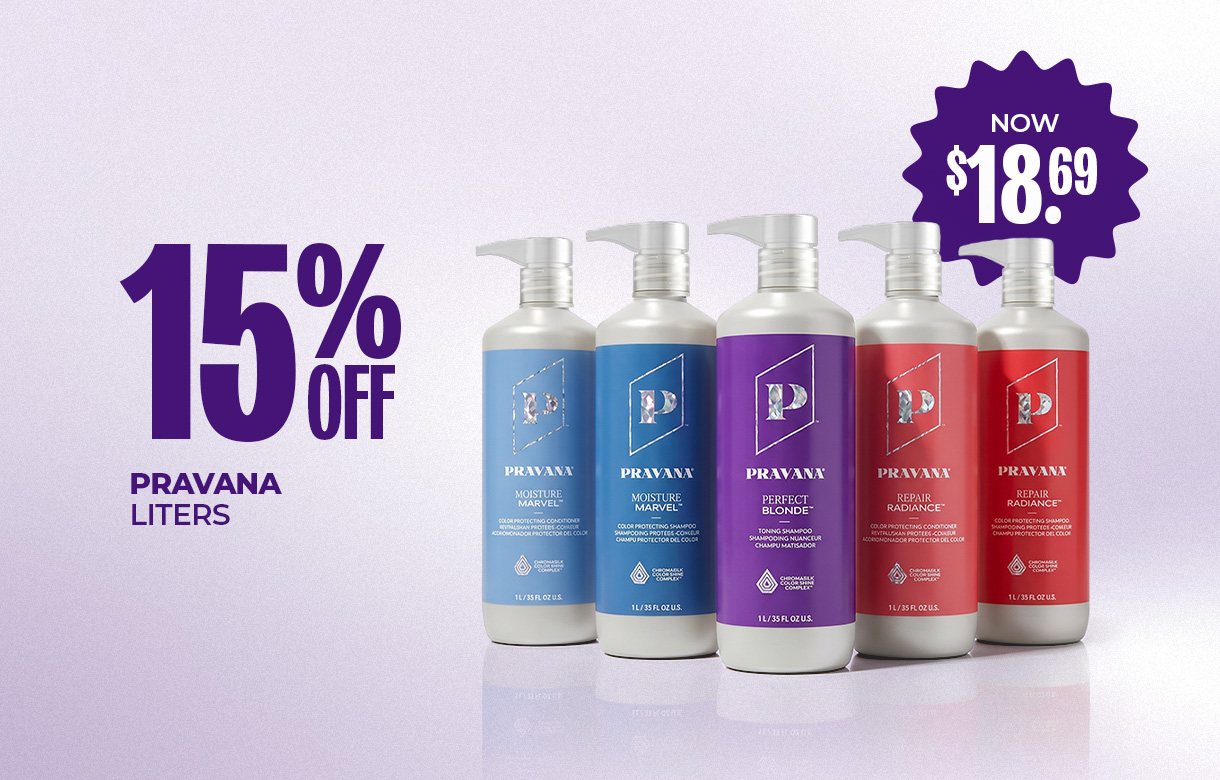 (44) JULY/AUG 15% Off PRAVANA Liters