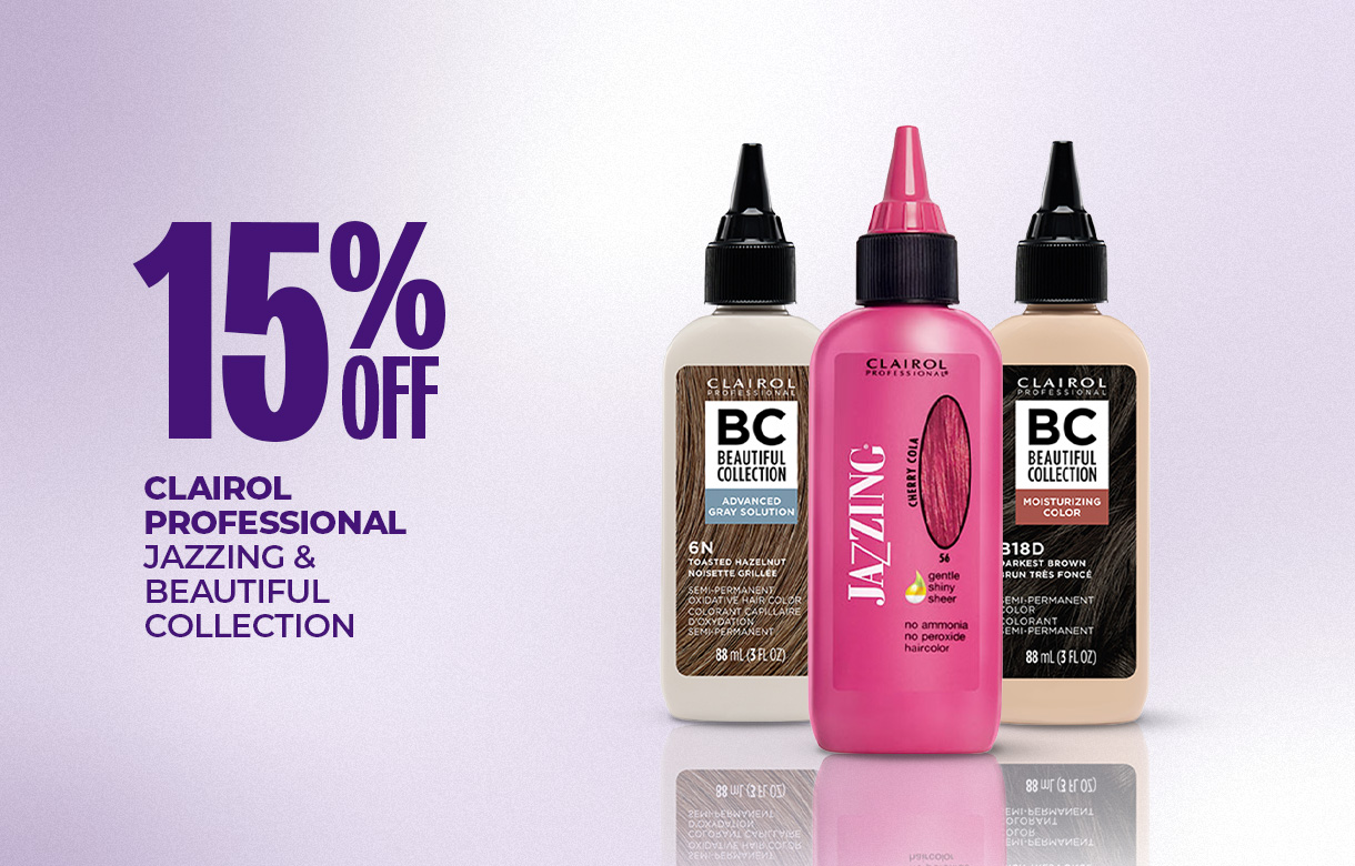 (5) JULY 15% Off Clairol Professional Jazzing & Beautiful Collections
