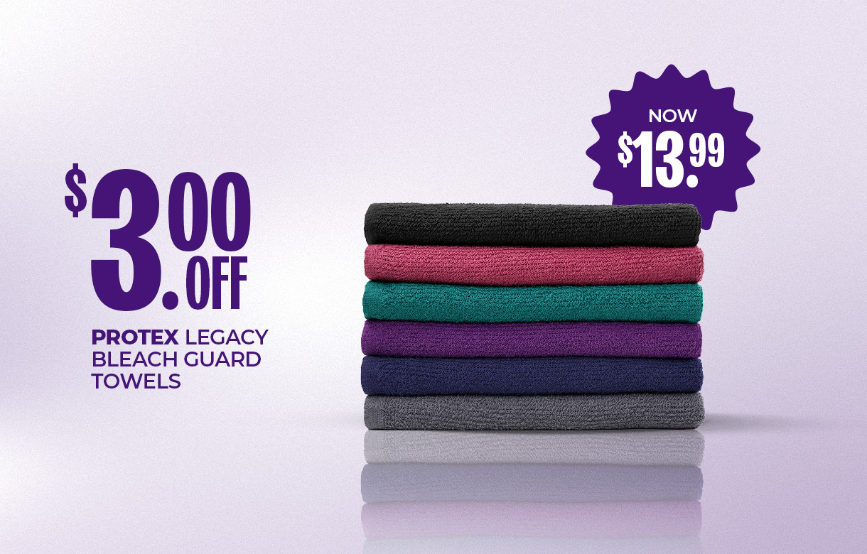 (10) JUNE $3 Off ProTex Legacy Bleach Guard Towels
