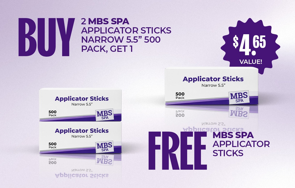 (24) JUNE Buy 2 Get 1 Free MBS Spa Applicator Sticks