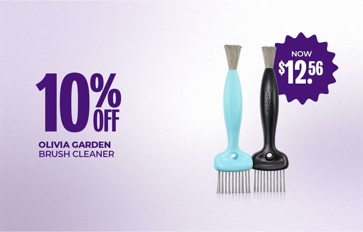 (35) MAY/JUNE 10% Off Olivia Garden Brush Cleaner