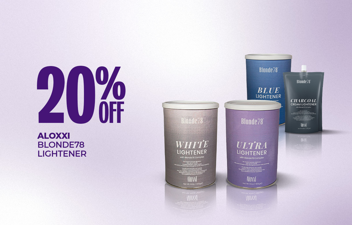 (38) MAY/JUNE 20% Off Aloxxi Blonde78 Lightener