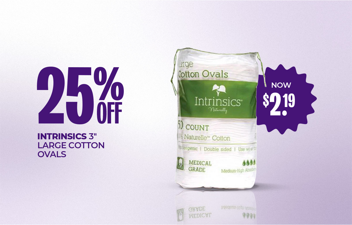 (60) MAY/JUNE 25% Off Intrinsics 3" Large Cotton Ovals