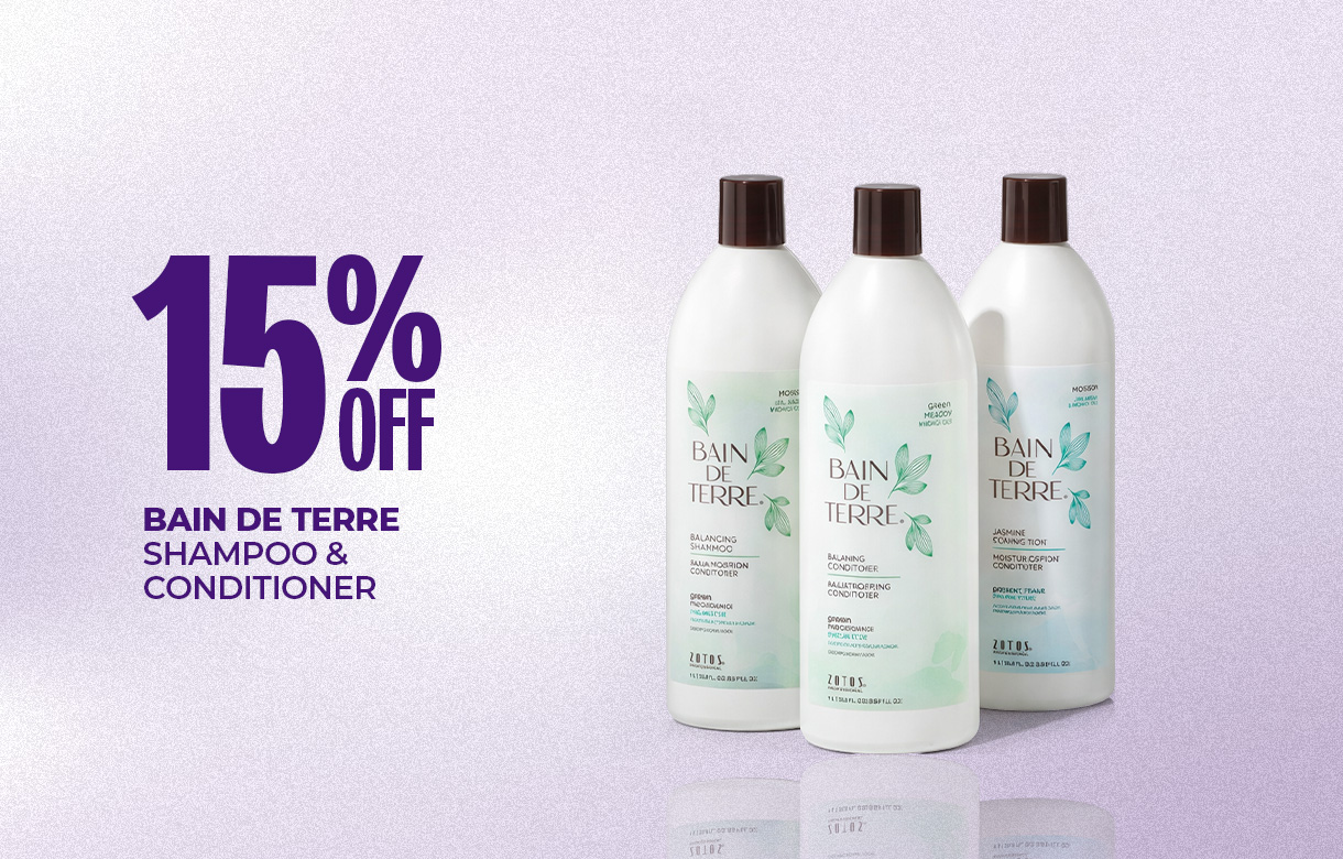 (65) MAY/JUNE 15% Off Bain De Terre Shampoo & Conditioner