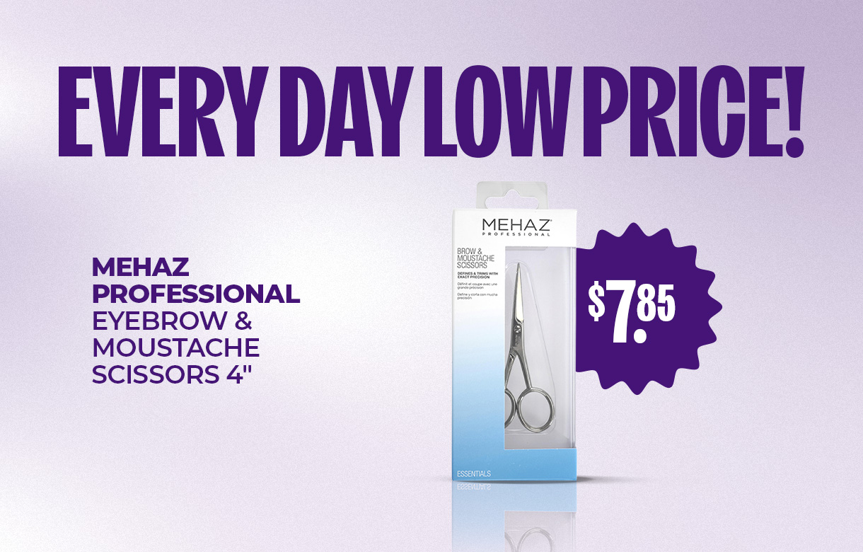 MAY/JUNE EDL Mehaz Professional Eyebrow & Moustache Scissors 4"