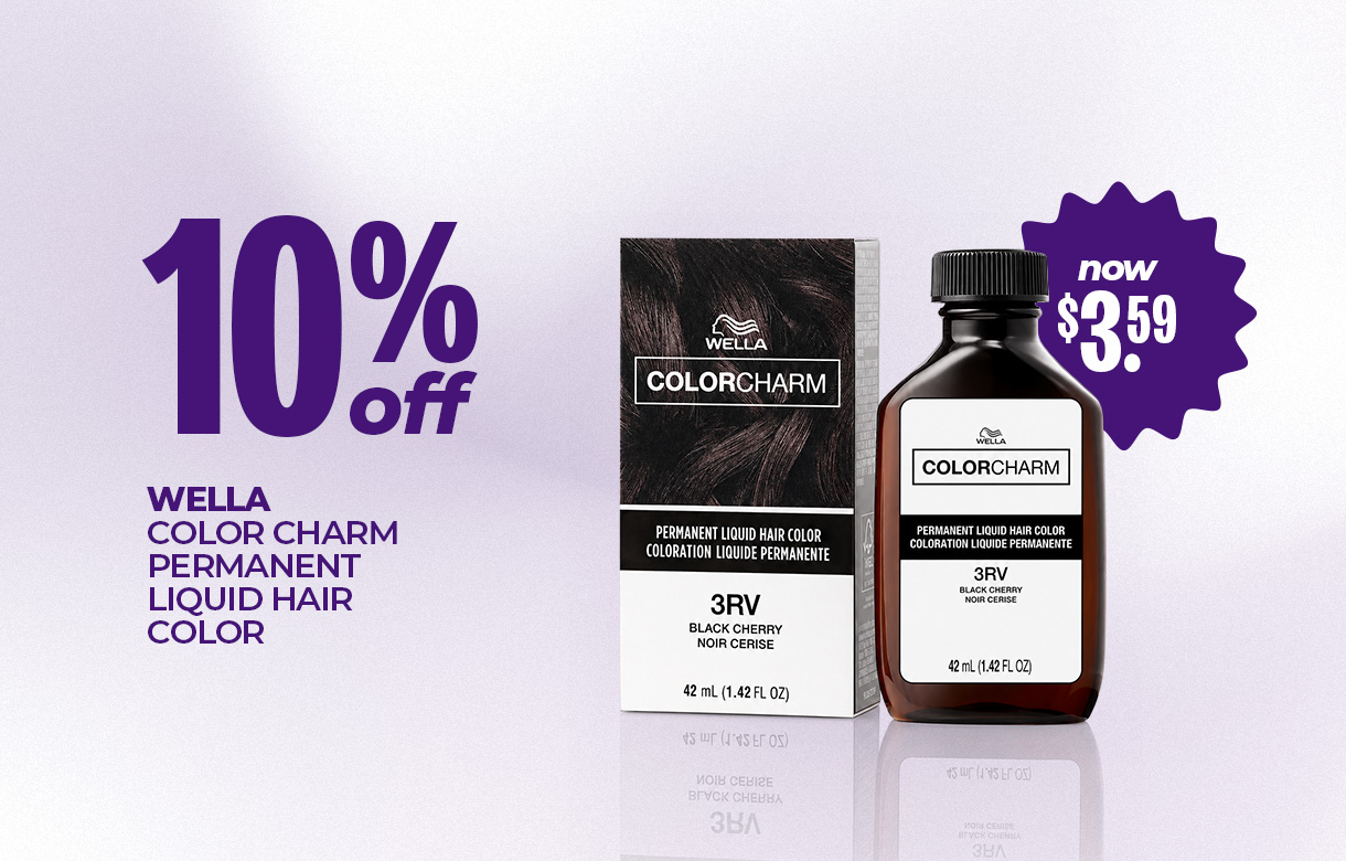 (1) SEPT 10% Off Wella Color Charm Permanent Liquid Hair Color