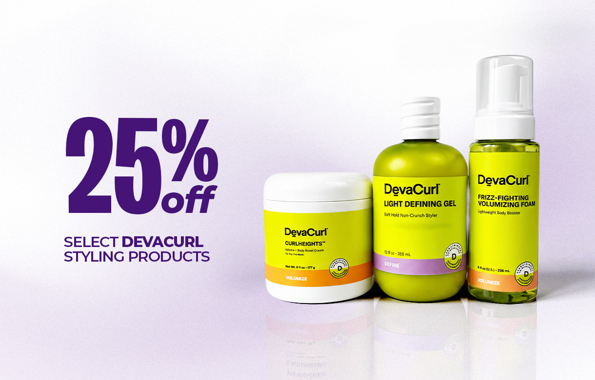 (31) SEPT/OCT 25% Off Select DevaCurl Styling Products