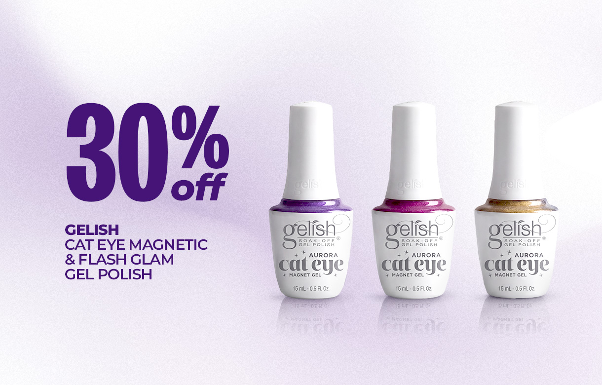 (38) SEPT/OCT 30% Off Gelish Cat Eye Magnetic & Flash Glam Gel Polish