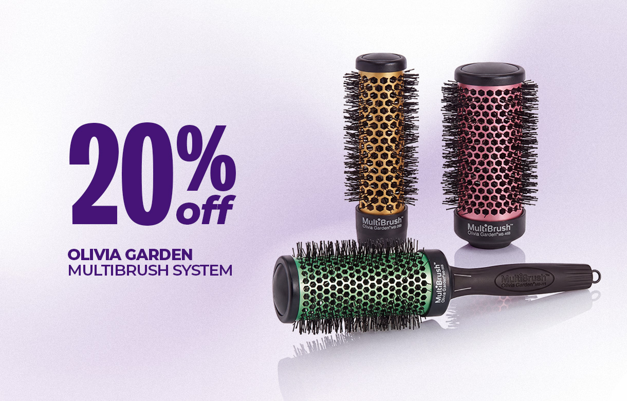 (48) SEPT/OCT 20% Off Olivia Garden MultiBrush System