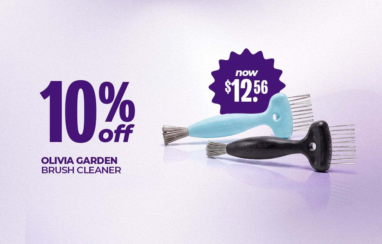 (49) SEPT/OCT 10% Off Olivia Garden Brush Cleaner