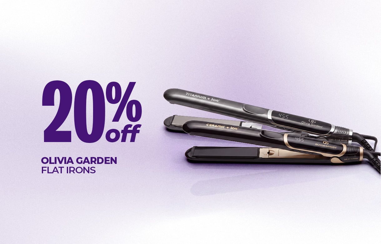 (51) SEPT/OCT 20% Off Olivia Garden Flat Irons