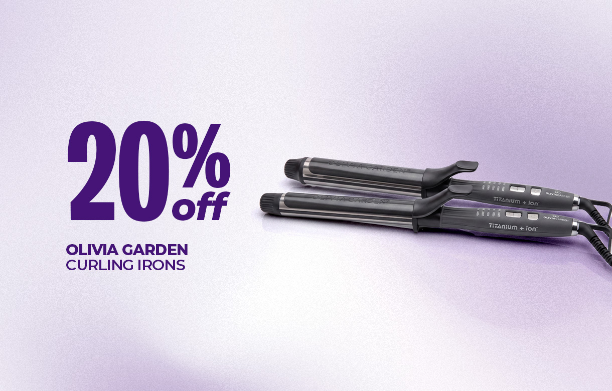 (52) SEPT/OCT 20% Off Olivia Garden Curling Irons