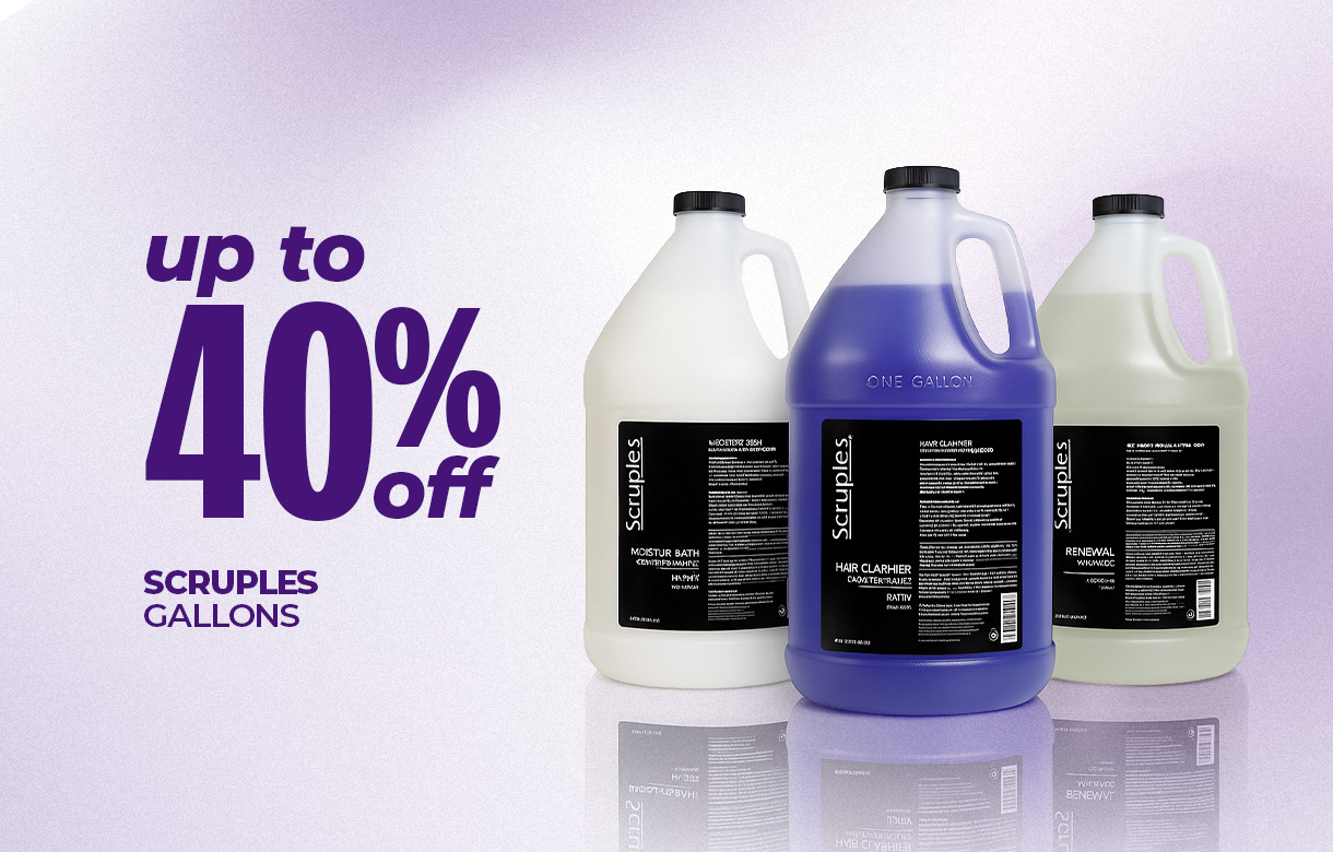 (55) SEPT/OCT Up to 40% Off Scruples Gallons