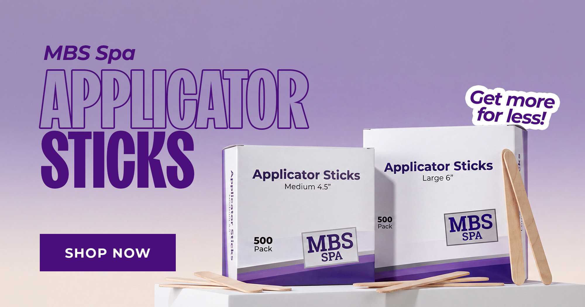 SEPT AD MBS Spa Applicator Sticks
