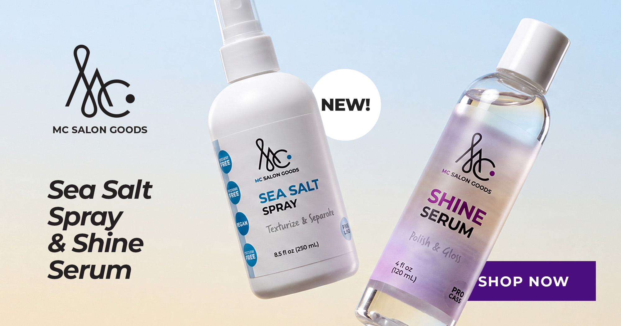 SEPT AD MC Salon Goods Sea Salt Spray & Shine Serum