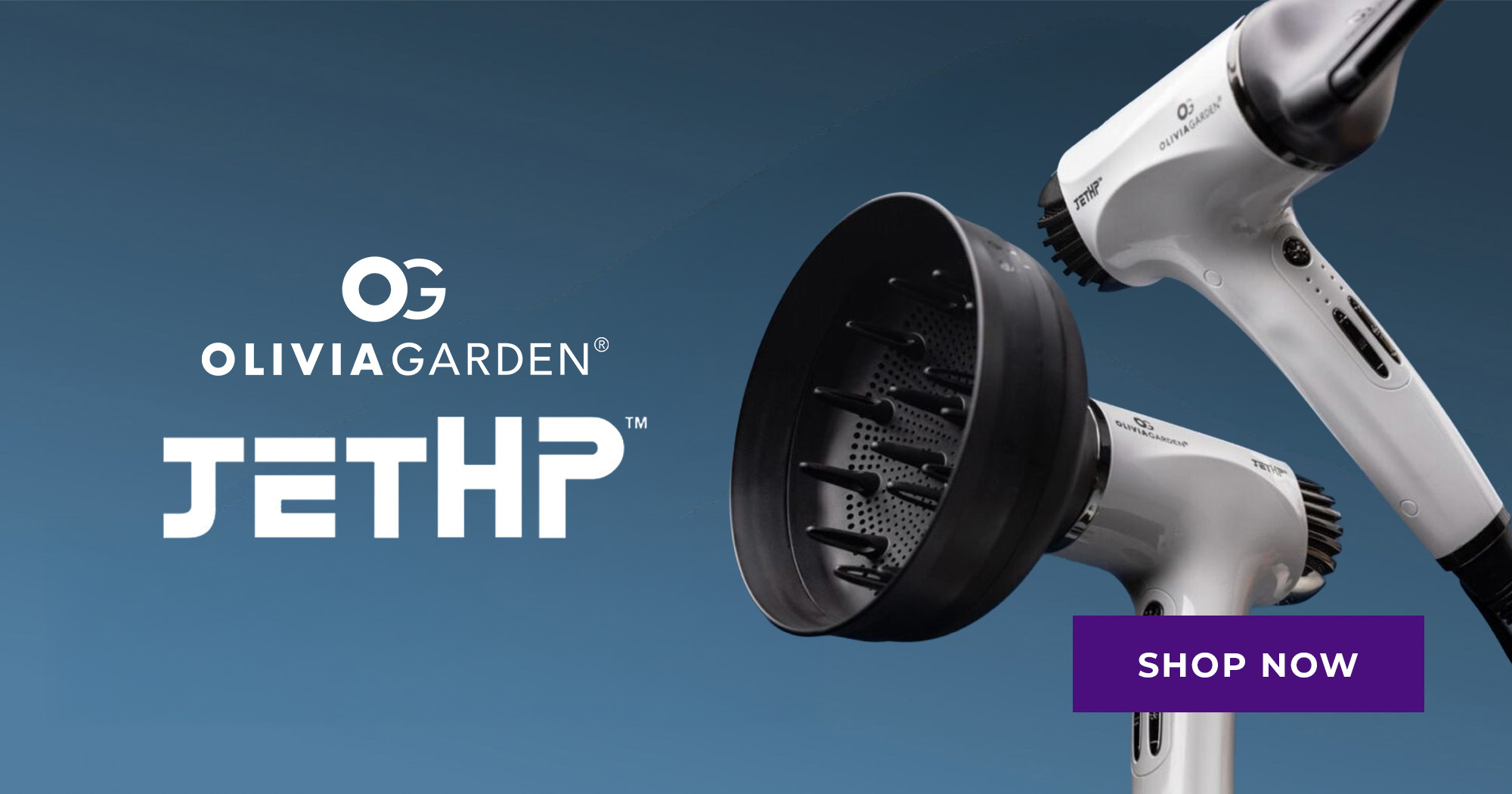 SEPT AD Olivia Garden JetHP Compact Hair Dryer, 1875 Watt