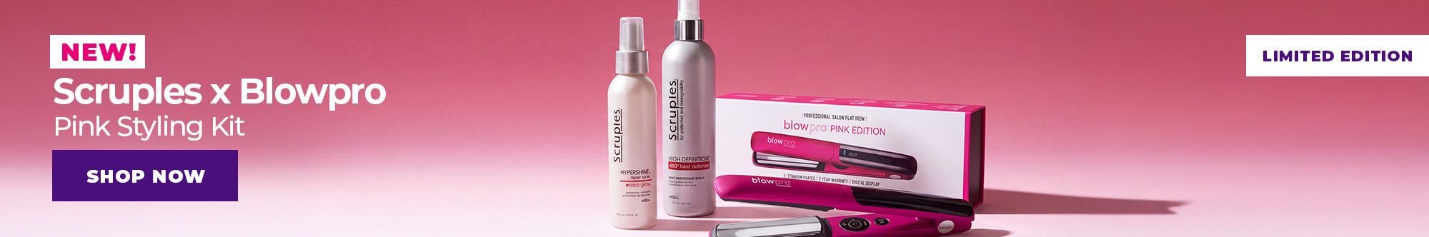 OCT AD New! Scruples x BlowPro Pink Styling Kit