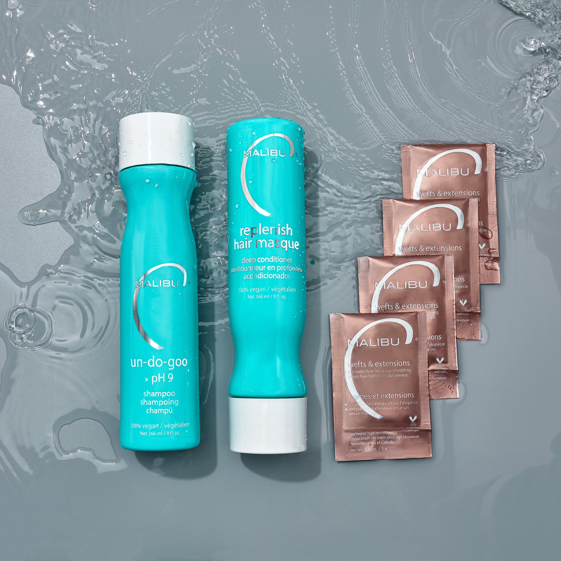 Malibu C Wefts & Extensions Wellness Collection Kit