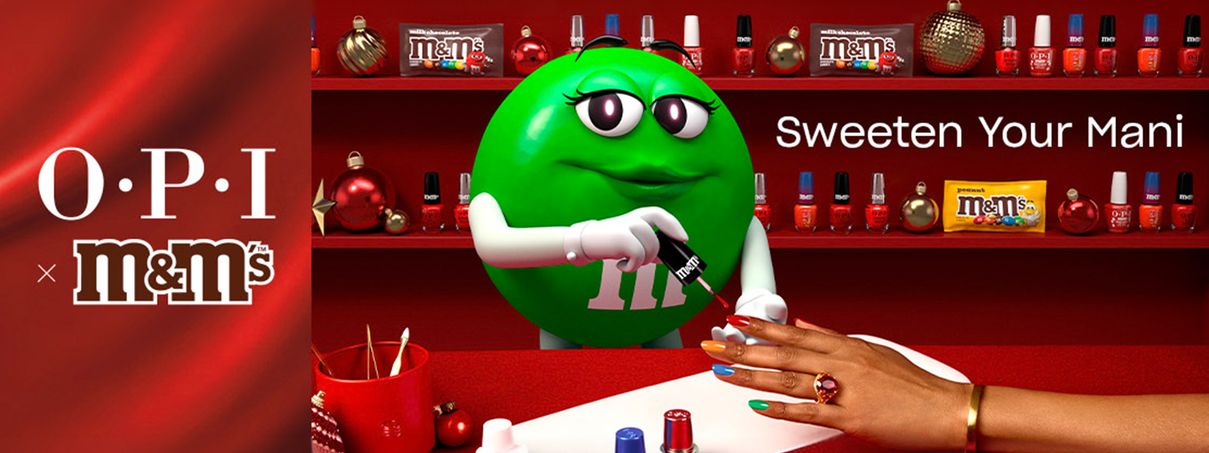 Sweeten Your Nail Services with OPI x M&M&acirc;S