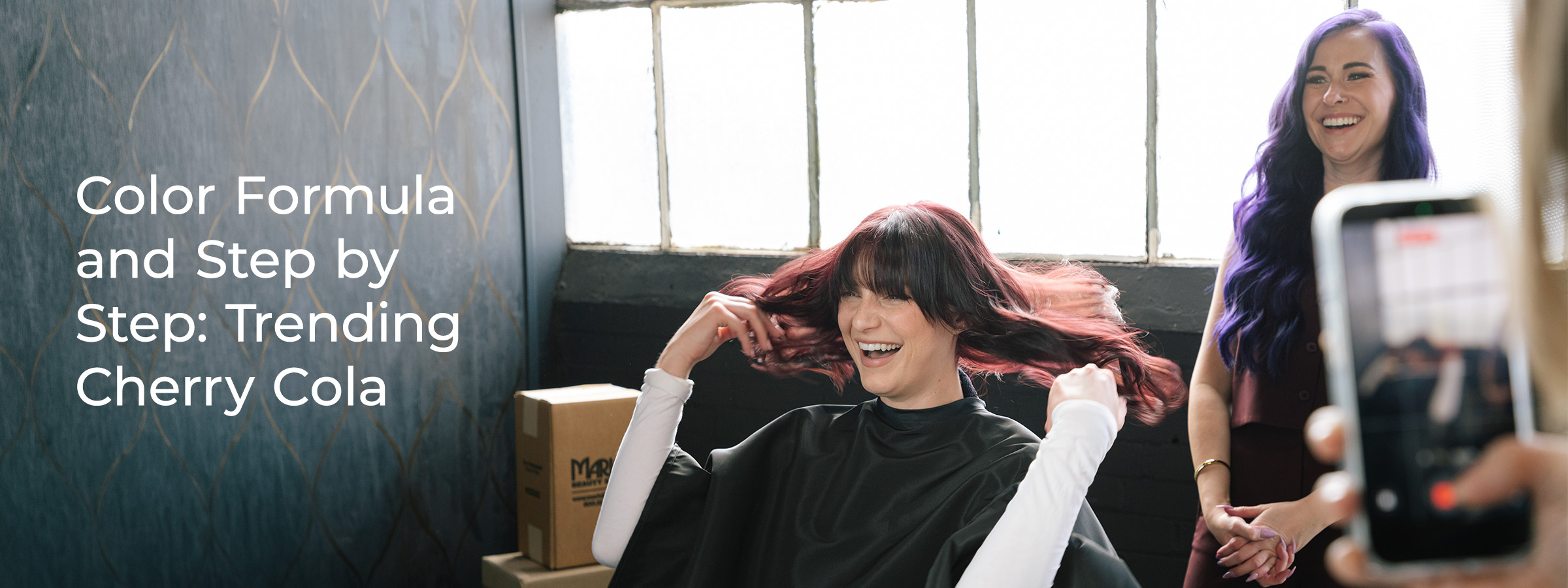 Color Formula and Step by Step: Trending Cherry Cola