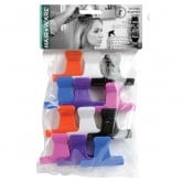 Hair Ware Fixed Grip Butterfly Clamps, 2", 12 Pack
